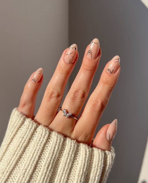 These nails are giving full moon party 🌕 Which style from the new collection is your fave? 💅⁠ ⁠ @pop_polished wearing Tarot, Astro, Cosmic, + Ruby Slipper⁠ @sydneysvibes wearing Eclipse + Terra Short Almond Shape, 30 Nails, 3d Chrome, Short Almond, Almond Shape, Beauty Games, Design Stand, Magnetic Lashes, Silver Chrome