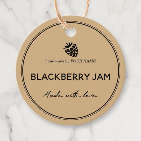 Tag Packaging, Jam Jar Labels, Jam Packaging, Jam Label, Jar Tags, Jar Packaging, Bottle Design Packaging, Brown Paper Packages, How To Make Jam