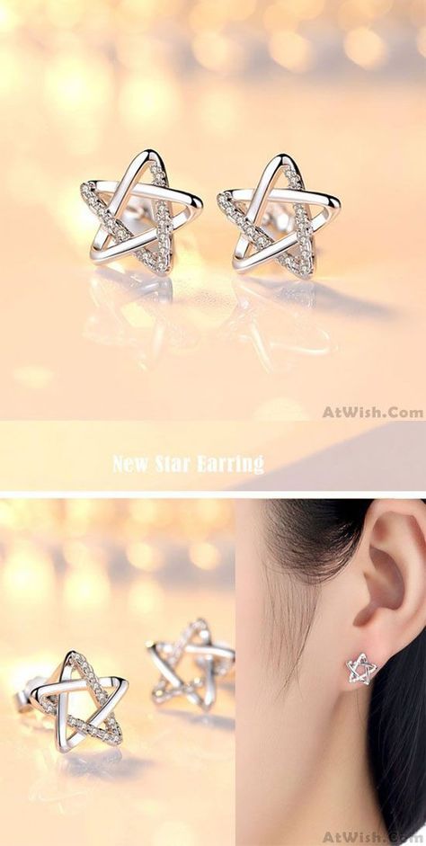 Fashion Earrings Studs, Hollow Earrings, Star Silver, Elephant Earrings, Ear Ring, Coin Pendant Necklace, Women Earrings, Earring Studs, Gold Earrings Designs