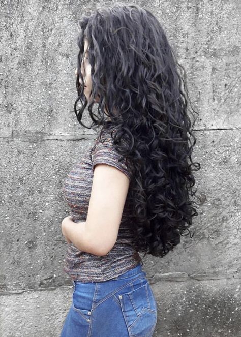 ♡Luna Sasha♡ Long Black Curly Hair, Curly Hair Photos, Long Hairstyle, Cute Curly Hairstyles, Black Curly, Black Curly Hair, Hairstyles Long, Easy Hairstyles For Long Hair, Hair Photo