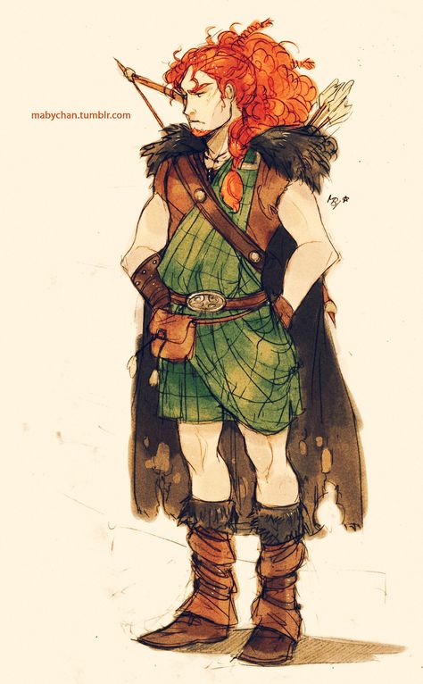 Genderbent (and slightly older) Merida from Brave Genderswap Disney, Disney Gender Swap, Disney Genderbend, Gender Bent Disney, Disney Gender Bender, Dreamworks Characters, Senior Pranks, Gender Bend, Punk Disney