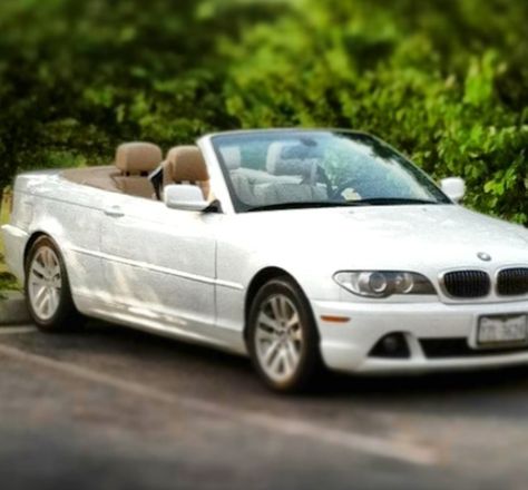 My white BMW convertible dream car belongs to me:) Convertible Aesthetic, Bmw Convertible Aesthetic, Classic Bmw Convertible, 2000s Convertible, White Bmw Convertible, 2000s Convertible Car, Bmw 3 Series Convertible, Bmw 330ci Convertible, Bmw White