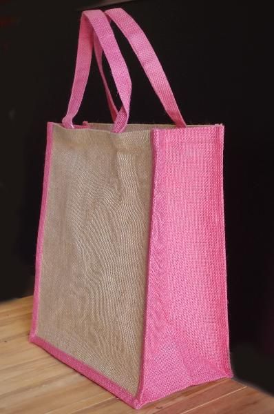 Jute Tote with Pink Trim Braided Jute Rectangular Bag, Spring Jute Bag With Double Handle, Artisan Jute Rectangular Bag, Eco-friendly Rectangular Jute Bags, Small Jute Bags, Eco-friendly Jute Beach Bag With Top Handle, Cheap Tote Bags, Decorated Tote Bags, Colored Trim