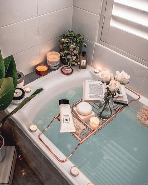 Indulge in These Bath Essentials - Inspired by This #spa #spadayathome #selfcare Bubbles Photography, Natural Beauty Secrets, Urban Outfitters Home, Bathtub Decor, Bath Tray, Bathroom Decor Apartment, Spa Decor, Tub Surround, Bathroom Design Decor