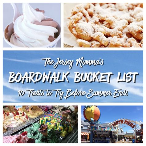 The Jersey Momma: New Jersey Boardwalk Bucket List: 10 Boardwalk Treats to Try Before Summer Ends Boardwalk Food, New Jersey Boardwalk, Jersey Boardwalk, Wildwood Boardwalk, New York Summer, Summer Bucket Lists, Jersey Shore, Trip Ideas, Classic Cocktails