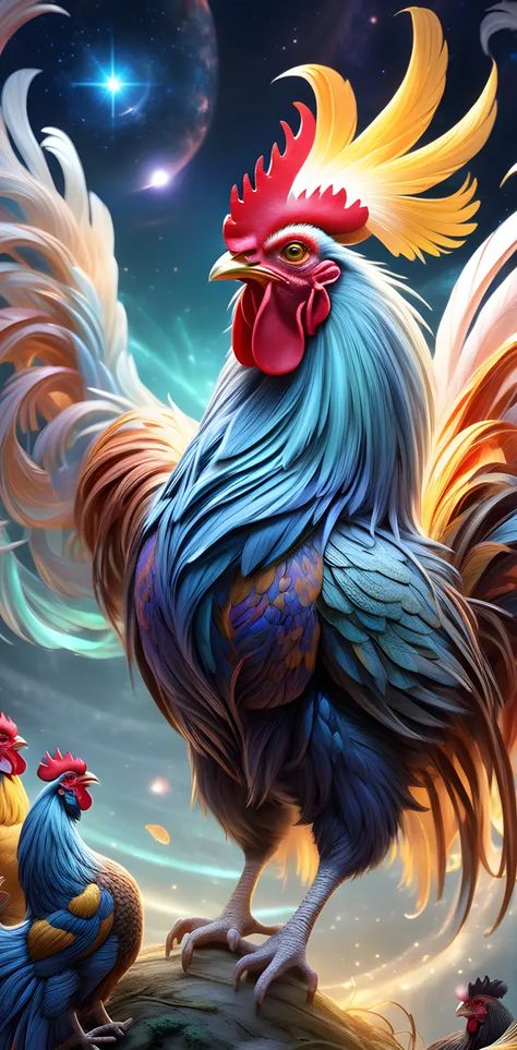 Rooster Wallpaper, Big Rooster, Chickens And Roosters, Galaxy Wallpaper, Rooster, Birds, Wallpapers, Quick Saves