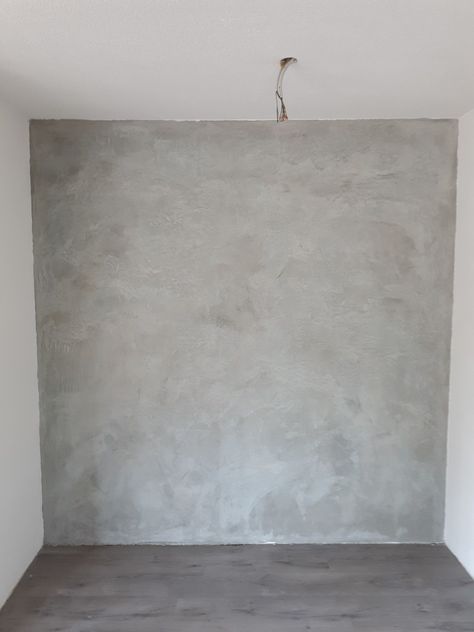 Grey Plaster Walls, Grey Limewash Walls Bedroom, Gray Lime Wash Walls, Concrete Paint Wall Interior Design, Grey Wash Wall, Grey Sponge Painted Wall, Light Grey Limewash Walls, Gray Sponge Painted Walls, Concrete Effect Walls