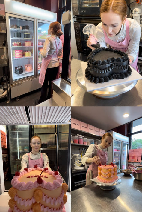 Here's a day in my life as a bakery owner on cake duty! Bakery Owner Aesthetic, Business Bakery, Bakery Owner, Bakery Aesthetic, Cupcake Business, Opening A Bakery, Business Vision Board, A Day In My Life, Instagram Cake