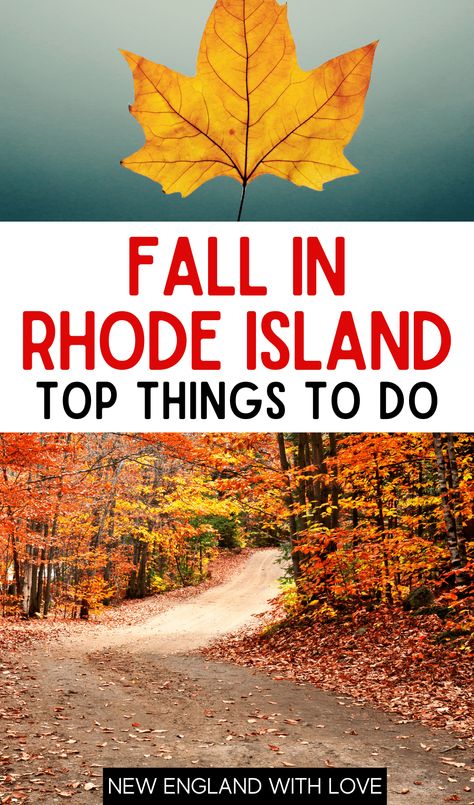 Rhode Island Aesthetic, Rhode Island Vacation, Fall Foliage Trips, Rhode Island Travel, Road Trip Ideas, Island Town, New England Road Trip, Fall Road Trip, Fall Vacations