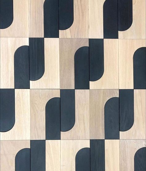 Jamie Beckwith Collection on Instagram: “FLOORED #jamiebeckwithcollection Photo @kristen.mayfield #modern #graphicdesign #midcentury #curves #tile #woodtile #pattern…” Floor Pattern Design, Graphic Tiles, Motif Art Deco, Floor Tile Design, Lobby Interior, Tile Inspiration, Material Textures, Tiles Texture, Materials And Textures