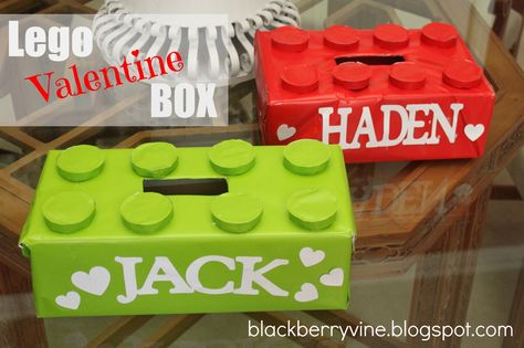 We LOVE These DIY Creative Valentines Boxes for Kids - For Every Mom Lego Valentine, Valentines Card Holder, Diy Valentines Box, Valentine Boxes For School, Kids Valentine Boxes, Pinterest Valentines, Roses Valentine, Valentine Card Box, Valentines Bricolage