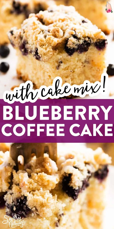 Lemon Coffee Cake, Blueberry Recipe, Blueberry Coffee Cake Recipe, Lemon Coffee, Blueberry Crumb Cake, Blueberry Breakfast Cake, Spring Dessert, Blueberry Coffee, Blueberry Coffee Cake