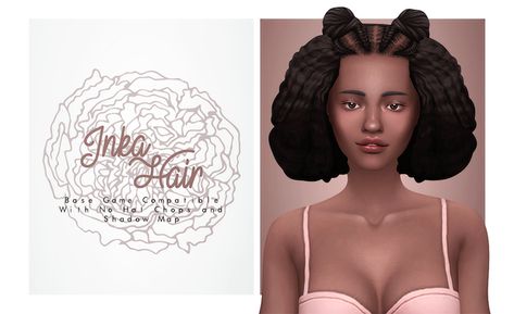 Inka Hair | IsJao on Patreon Shaggy Long Hair, Mod Hair, Tumblr Sims 4, Sims Hair, Best Sims, Hair Setting, Sims 4 Cc Finds, Locs Hairstyles, African Hairstyles