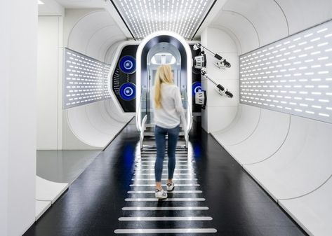 Tech Museum, Scifi Interior, Technology Museum, Space Layout, Technology Posters, Spaceship Interior, Virtual Reality Technology, New Technology Gadgets, Technology Art