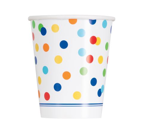 Rainbow Mini Polka Dot Beverage Cups, 8ct | Rainbow Polka Dot Party Supplies #RainbowBirthday #RainbowBirthdayParty #RainbowBirthdayPartyIdeas #RainbowParty #RainbowThemedParty #RainbowThemeParty #RainbowPartyIdeas #RainbowPartySupplies Polka Dot Birthday Party, Birthday Pattern, Rainbow Party Supplies, Rainbow Themed Birthday Party, Rainbow Party Ideas, Polka Dot Birthday, Rainbow Parties, Rainbow Polka Dots, Polka Dot Party