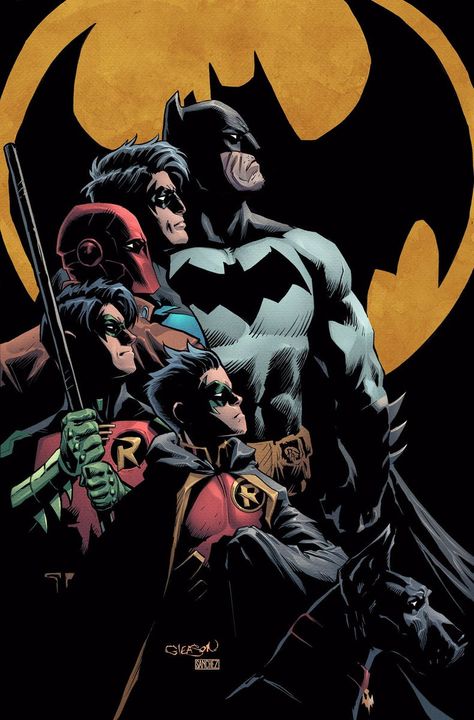 batman y sus hijos adoptinos Batman Stuff, Bob Kane, Batman Poster, Univers Dc, Batman Artwork, Arte Dc Comics, Arkham Knight, Batman Comic Art, Batman Universe