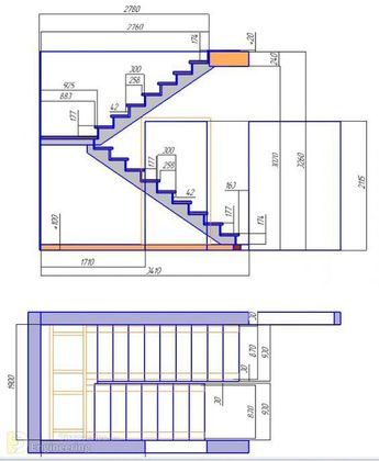 Stair Dimensions, Stair Design Architecture, Stair Plan, Staircase Design Modern, Staircase Railing Design, Bungalow Floor Plans, Building Stairs, Small House Elevation Design, Stairs Architecture