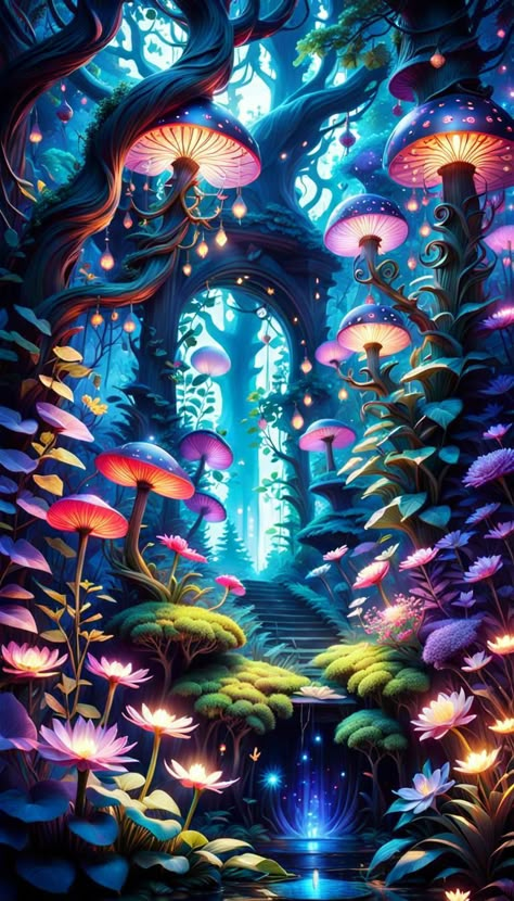 Phycadelic Aesthetic Wallpaper, Chakras Meaning, 7 Chakras Meaning, Mushroom Background, Trippy Pictures, Trippy Iphone Wallpaper, Dnd World, Mushroom Wallpaper, Trippy Designs