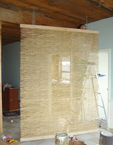 reed fencing diy room divider