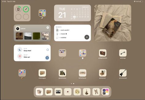 iPad wallpaper notionplanner 1068 Light Academia Ipad Homescreen, Tablet Wallpaper Aesthetic Brown, Ipad Wallpaper Light Academia, Ipad Aesthetic Dark Academia, Ipad Homescreen For School, Brown Wallpaper Widget, Brown Ipad Aesthetic, Ipad Homescreen Ideas Brown, Ipad Brown Aesthetic