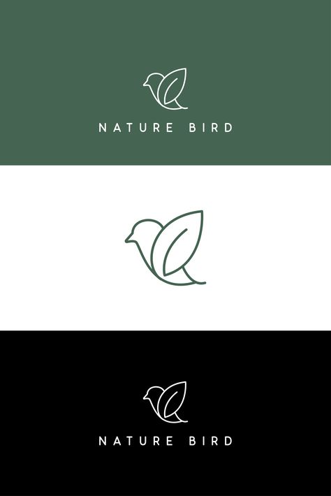 Homestay Logo, Bird Branding, Trustworthy Design, Environment Logo, Logo Bird, Support Logo, Flat Logo Design, Rustic Logo, Nature Logo Design