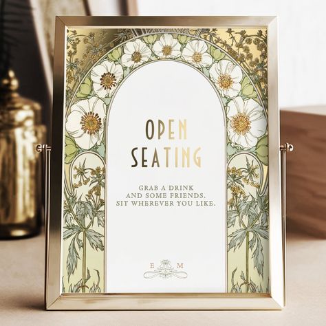 Outdoor wedding signs