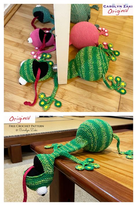 Crocheted Door Stopper Pattern, Crocheted Door Stoppers Free Pattern, Free Crochet Patterns Doorstoppers, Crochet Doorstopper Pattern, Crochet Animal Door Stoppers, All Crochet Patterns Free, Crochet Frog Doorstop Free Pattern, Door Stop Crochet Pattern Free, Crochet Frog Door Stopper Free Pattern