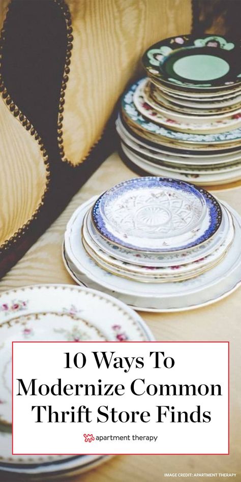 Thrift Store Diy Projects, Thrift Store Upcycle, Mismatched Plates, Thrifted Decor, Thrift Store Makeover, Thrift Store Diy, Thrifted Home, Thrifted Home Decor, Thrift Store Shopping