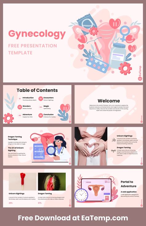 Gynecology PPT Presentation Template - Free PowerPoint Templates, Google Slides, Figma Deck And Resume Theme For Ppt Presentation, Power Point Templates, Medical Presentation, Ppt Theme, Best Presentation Templates, Presentation Background, Ppt Themes, Presentation Slides Design, Free Powerpoint Templates