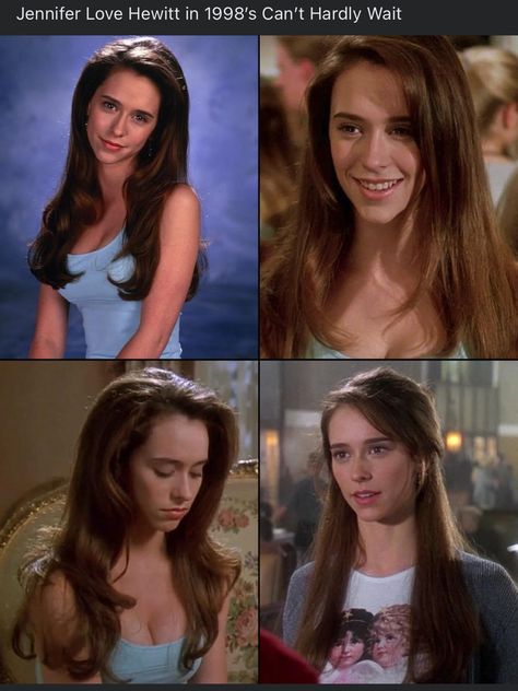 90's Jennifer Love Hewitt, Jennifer Love Hewitt Hair, Young Jessica Alba, Jennifer Love Hewitt, Jennifer Love, Jessica Alba, Hair Envy, Dream Hair, Iconic Women