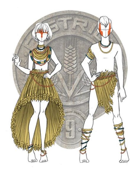 vestimenta del distrito 9 District 9 Hunger Games, Hunger Games Names, Hunger Games Art, Animal Sketchbook, Games Outfits, Hunger Games Costume, Hunger Games Outfits, Hunger Games Districts, Hunger Games Fashion