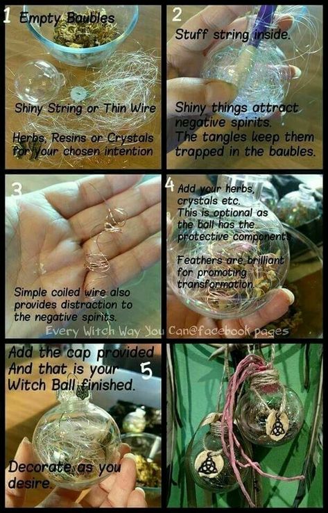 Witch Ball, Wiccan Crafts, Witch Bottles, Pagan Crafts, Which Witch, Wiccan Witch, Witch Diy, Eclectic Witch, Witchy Crafts