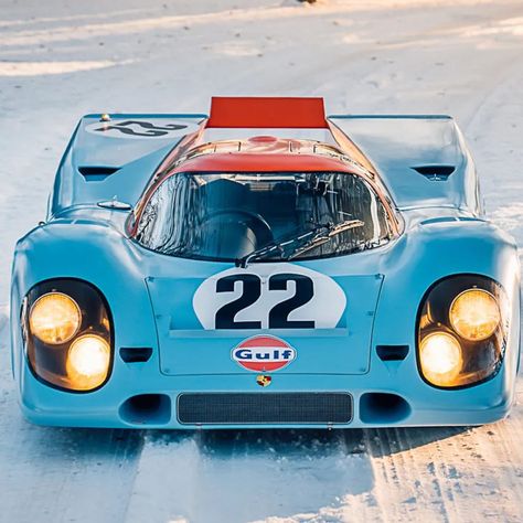 Porsche 917/30 Spyder (1972 - 1973) Porsche 917 Gulf, Talladega Superspeedway, Porsche Factory, Porsche 356a, Gulf Racing, Mc Queen, Porsche 917, Sports Car Racing, Porsche 356