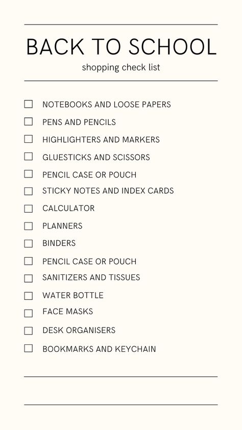 list of stationery items and school supplies 7th Grade Supply List, Junior School Supplies List, School Supply List 7th Grade, Freshman Year School Supplies List, Back To School Supplies List Middle School, High School Supply List Sophomore, List For School Supplies, High School List Supplies, Things For High School Supplies