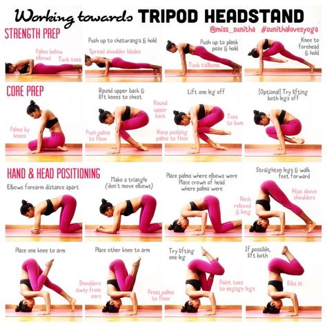 Yoga inversions - working towards tripod headstand @miss_sunitha Tripod Headstand, Yoga Headstand, Headstand Yoga, Yoga Girls, Yoga Inversions, Yoga Handstand, Yoga Beginners, Yoga Iyengar, Yoga Posen