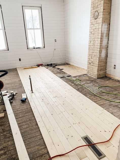 Board Flooring, Pine Wood Flooring, Tongue And Groove Walls, Pine Flooring, Diy Wood Floors, Not Caring, Cheap Flooring, Plywood Flooring, Pine Boards