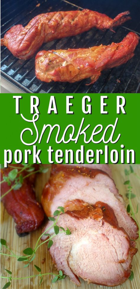 Smoked Pork Tenderloin Marinade, Traeger Pork Tenderloin, Smoked Pork Tenderloin Recipes, Pit Boss Pellet Grill Recipes, Traeger Smoked Turkey, Pork Tenderloin Marinade, Pellet Smoker Recipes, Smoked Pork Tenderloin, Traeger Grill Recipes