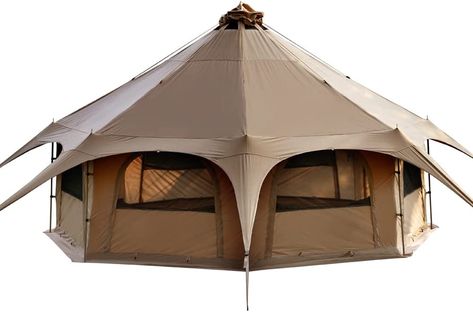 This bell syle tent is definatley next on my 'got to haves' list! It is so versatile, It can be used for camping, even in colder seasons, but also if you remove the walls -its a very nice outdoor portable shelter for events too! Find it on Amazon at https://amzn.to/3MNOJ39 As an amazon associate I earn from qualifying purchases. Thank you ( : #camping#camp#glamping#yurt#shelter#shelterhouse#outdoor#fun 12 Person Tent, Tent With Stove, 8 Person Tent, Yurt Tent, Canvas Bell Tent, Tipi Tent, Tent Stove, Large Tent, Luxury Glamping