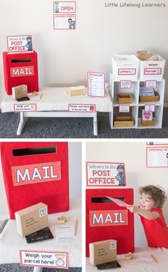 Post Office Dramatic Play, Office Dramatic Play, Dramatic Play Themes, Role Play Areas, Dramatic Play Preschool, Dramatic Play Area, Dramatic Play Centers, Early Childhood Classrooms, Classroom Printables