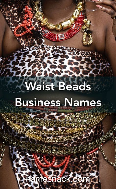 Beads Business Names, Waist Beads Business, Popular Proverbs, Beads Business, Bead Business, Business Name Ideas, Free Logos, Catchy Names, Waist Beads