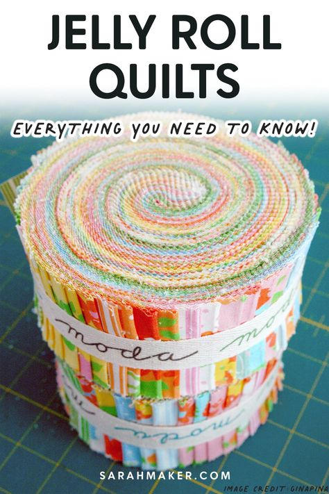 Jelly Roll Pillow Case Pattern, What Size Quilt Does A Jelly Roll Make, Jelly Roll Projects Easy, How Many Jelly Rolls To Make A King Size Quilt, How To Use Jelly Rolls In Quilting, Quilting With Precuts, How To Make A Jelly Roll Quilt, Jelly Roll Queen Size Quilt Patterns, How To Make A Jelly Roll