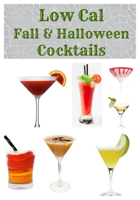 Low Calorie Fall Cocktails, Bestie Recipes, Autumn Cocktails, Spooky Cocktails, Vodka Cocktails Easy, Themed Cocktails, Low Calorie Cocktails, Pumpkin Drinks, Cocktails Party