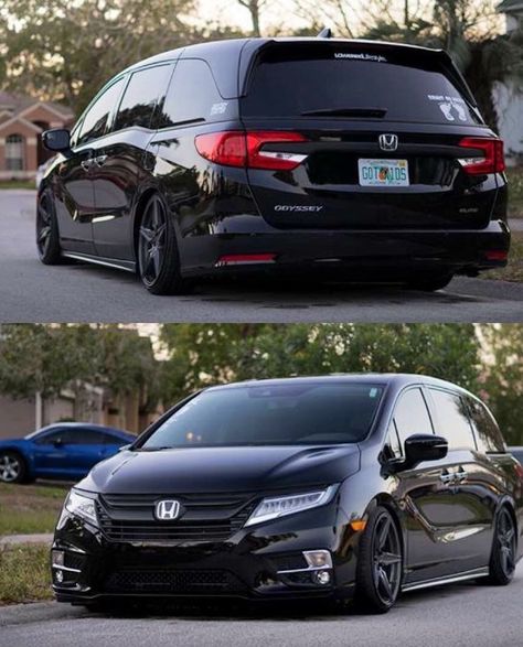 Honda Minivan, Honda Oddysey, Mpv Car, Honda Van, Honda Accord Custom, Mini Vans, Honda Stream, Black Honda, Lowrider Trucks