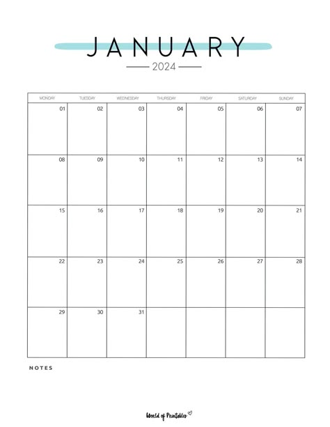 Monthly Planner Template January 2024, Printable January Calendar 2024, Jan 2024 Calendar Printable, Calendar Design Template 2024, Jan 2024 Calendar, 2024 Calendar Template, Calender 2024 January, January Aesthetic Calendar, Year Calendar 2024