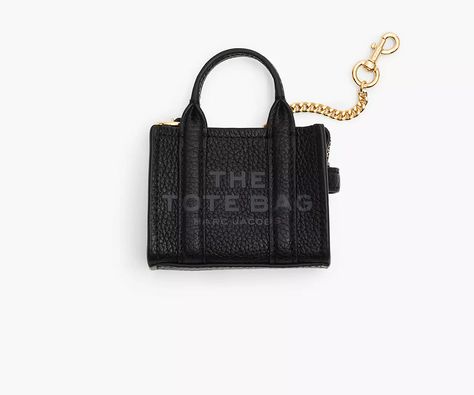 The Nano Tote Bag Charm | Marc Jacobs | Official Site Leather Billfold, Favorite Handbags, Sack Bag, Small Tote Bag, Marc Jacobs Bag, Satchel Tote, Medium Tote, Luggage Accessories, Small Tote