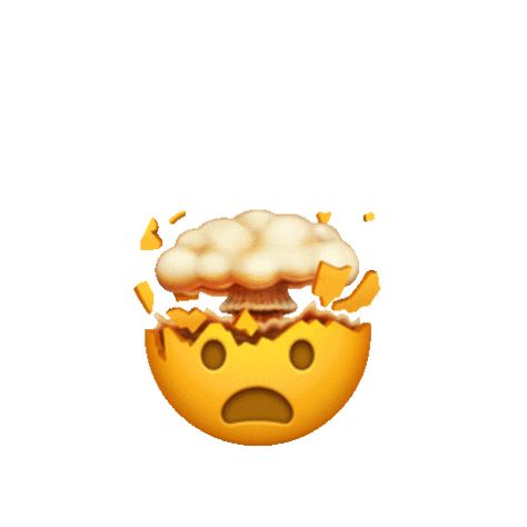 Animated Emoji Omg Sticker by Emoji for iOS & Android | GIPHY Mind Blown Meme, Mind Blown Emoji, Wow Emoji, Wow Sticker, Emoji List, Emoji Gif, Imessage Sticker, Funny Reactions, World Emoji