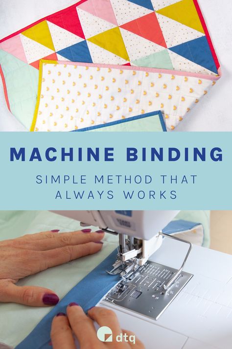 Ready to take your quilting skills to the next level? Then it’s time to learn about machine binding! Follow this comprehensive tutorial with step-by-step instructions and helpful tips on machine binding. You’ll be a pro at machine binding in no time. How To Add Binding To A Quilt, Binding On A Quilt, Beginner Quilts, Machine Binding A Quilt, Bind A Quilt, Stitch In The Ditch, Machine Binding, Quilt Binding Tutorial, Sewing Binding