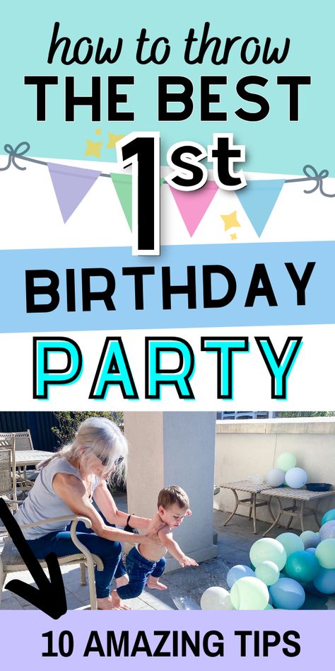 How to make a GORGEOUS multi-purpose balloon garland, a really fun and cheap 1st birthday activity that's great for all ages, tips for keeping your guests safe during the pandemic, and other useful 1st birthday party tips. 1st Birthday Party Pack Ideas, Cheap 1st Birthday Ideas, 1st Birthday Necessities, Special 1st Birthday Ideas, 1st Birthday Event Ideas, Fun First Birthday Activities, How To Throw A 1st Birthday Party, 1st Birthday Party Memory Ideas, 1st Birthday Party Must Haves