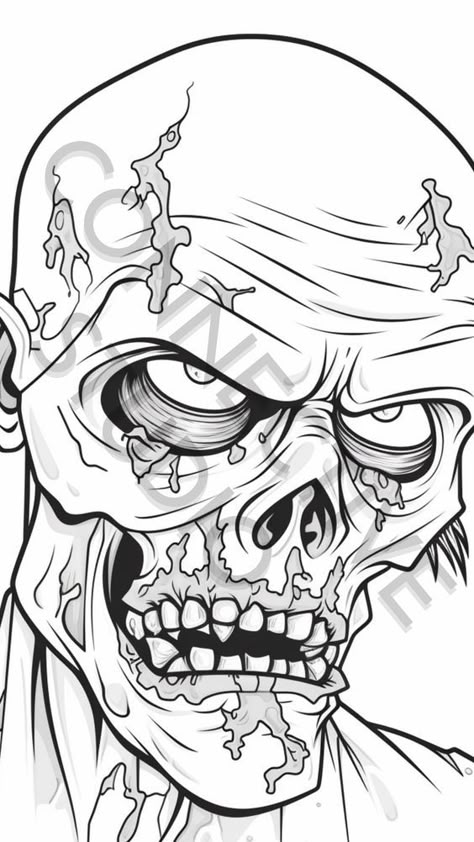 ZOMBIE APOCALYPSE Coloring pages for kids #coloringpagesforkids Coloring page for kids #coloringpageforkids Kids coloring page #kidscoloringpage 10.38 Horror Coloring Pages For Grown Ups, Zombie Reference, Zombies Coloring Pages, Zombie Coloring Pages, Grayscale Illustration, Zombie Drawing, Skateboard Tattoo, Scary Coloring Pages, Cool Skull Drawings