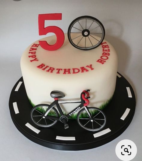 Cycling Cake For Men, Bicycle Cakes For Men, Bicycle Theme Cake, Bike Cake Design, Bike Birthday Cake, Cake Bike, Mountain Bike Cake, 60th Birthday Cake For Men, Cycling Cake